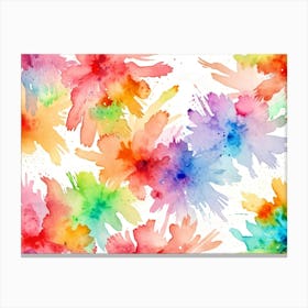 Watercolor Splatters 5 Canvas Print