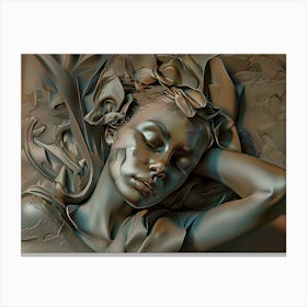 Relaxing, calm, artwork print. "Dreaming" Canvas Print