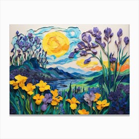 Iris Painting ala Vincent 1 Canvas Print