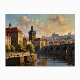 Prague Charles Bridge Canvas Print