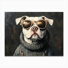 Too Cool Pitbull 7 Canvas Print