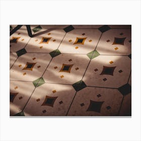 Tiled Floor Old Moment Canvas Print