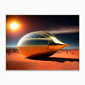Desert UFO Canvas Print