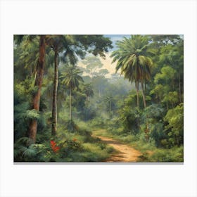 Path Through The Jungle Canvas Print