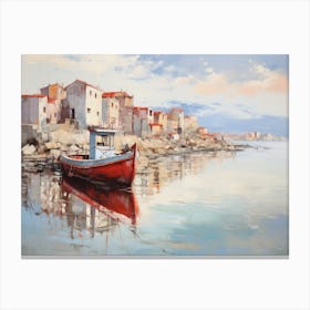 Red Boat Canvas Print