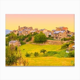 Village At Sunset 20230815203777rt1pub Canvas Print