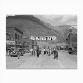 Untitled Photo, Possibly Related To Band And Clowns At Labor Day Celebration, Silverton, Colorado By Canvas Print