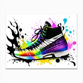 Rainbow Shoe Canvas Print