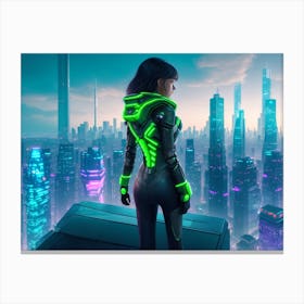 Futuristic Woman 1 Canvas Print