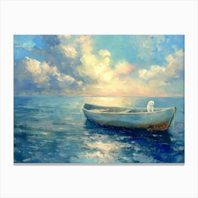 Boat In The Sea 2 Canvas Print