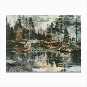 Forest Photo Collage 9 Canvas Print