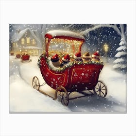 Santa'S Sleigh 2 Canvas Print