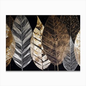Leaves Painting Canvas Print