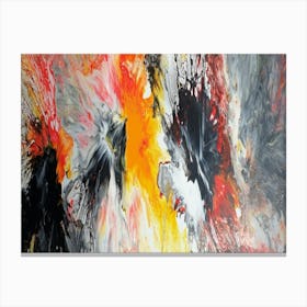 Abstract Painting Fluid Canvas Print