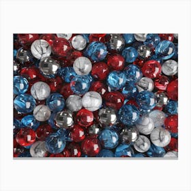 Patriotic Glass Beads Canvas Print