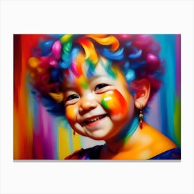 Smiling Child Portrait Canvas Print