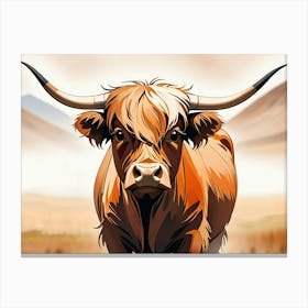 Highland Cow Canvas Print