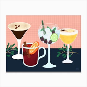 Cocktail Night Canvas Print