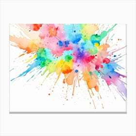 Watercolor Splash Canvas Print