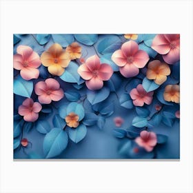 Flowers Wallpaper 16 Canvas Print