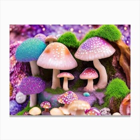 Mushroom Garden Canvas Print