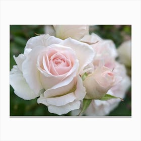 White Roses Canvas Print