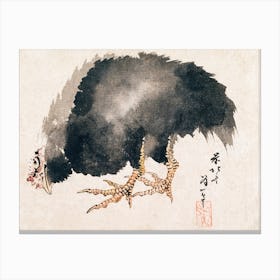 Cock (19th Century) Vintage Painting, Katsushika Hokusai Canvas Print