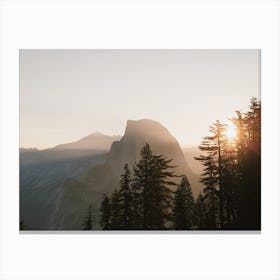 Yosemite Mountain Sunrise Canvas Print