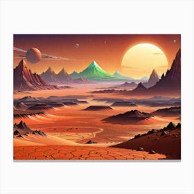 Alien Landscape Canvas Print