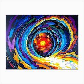 Flux Schnell A Mesmerizing Bold Acrylic Painting Of A Mysterio 3 Canvas Print