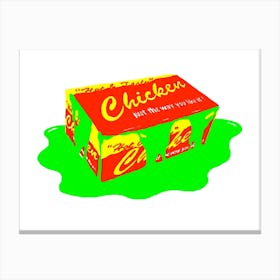 London Toxic Chicken Box Canvas Print