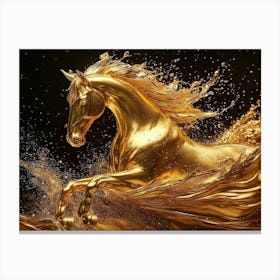 Golden Horse 3 Canvas Print