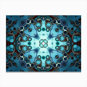 Blue Moonlight Abstraction Decor Canvas Print