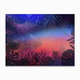 Tropical Space Jungle #2 Canvas Print