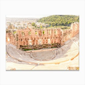 Odeon Of Herodes Atticus Of The Acropolis Canvas Print