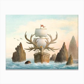 The Antlered Ship Canvas Print