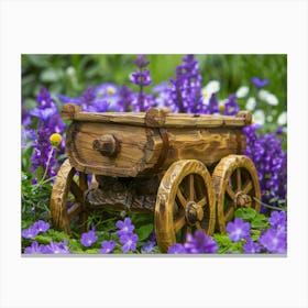 Fairy Garden Wagon Canvas Print