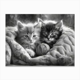 Cosy Kittens 1 Canvas Print