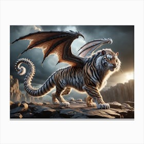 Dragon-Tiger Fantasy Canvas Print