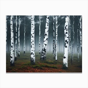 Birch Forest 75 Canvas Print