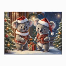 Christmas Animals 26 Canvas Print