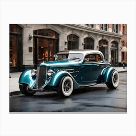 Hot rod vintage car 2 Canvas Print