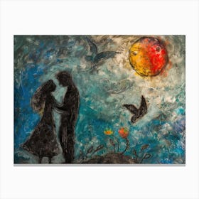 Contemporary Artwork Inspired By Marc Chagall 3 Canvas Print