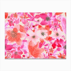 Pink Flowers Canvas Print