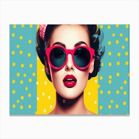 Polka Dot Painting Canvas Print