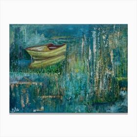 Colorful Waters Abstract Wall Art Canvas Print