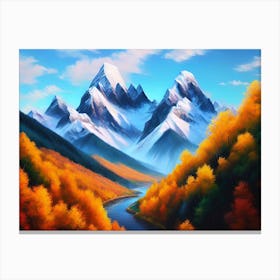 Mountain Scene 3 Canvas Print