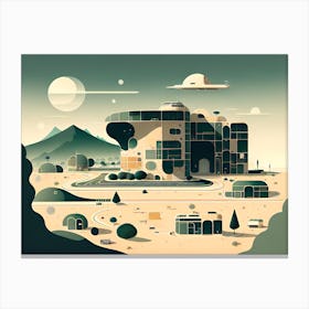 Alien City Canvas Print