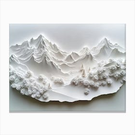 Beautiful Mountain 3d 1 Canvas Print