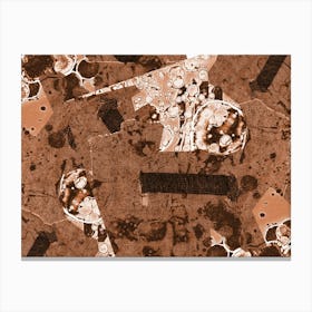 Abstract Texture Desert Jeans Canvas Print
